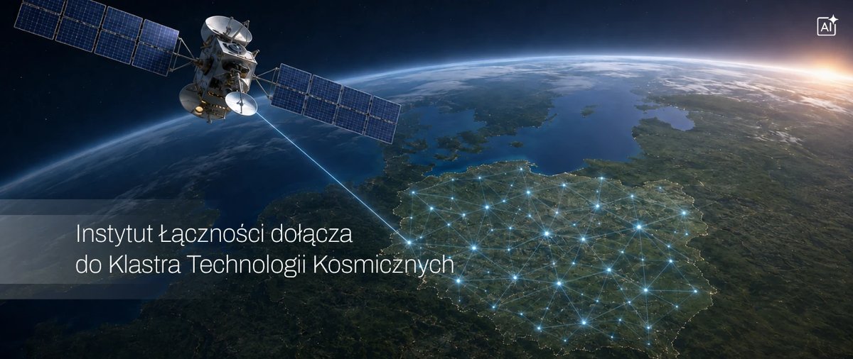 Instytut Łączności - PIB dołącza do Klastra Technologii Kosmicznych. Wzmacnia polskie kompetencje w sektorze kosmicznym i bezpieczeństwie satelitarnym