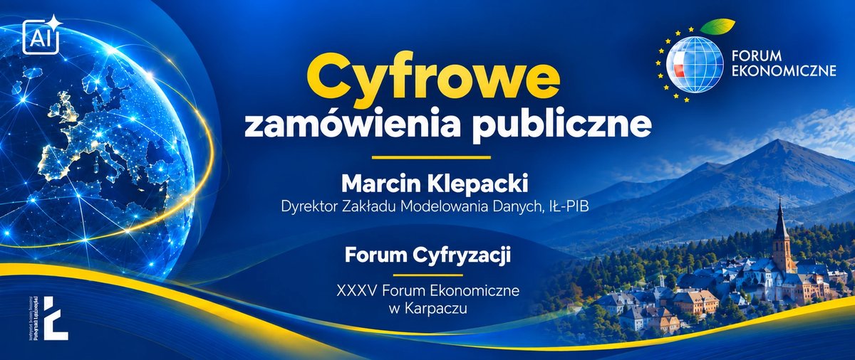 Instytut jako zaufana trzecia strona. Marcin Klepacki o cyfrowych zamówieniach publicznych na Forum Ekonomicznym w Karpaczu