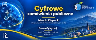 Instytut jako zaufana trzecia strona. Marcin Klepacki o cyfrowych zamówieniach publicznych na Forum Ekonomicznym w Karpaczu