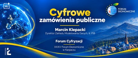 Instytut jako zaufana trzecia strona. Marcin Klepacki o cyfrowych zamówieniach publicznych na Forum Ekonomicznym w Karpaczu