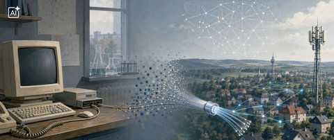 Od 9600 bitów na sekundę do cyfrowej mapy kraju